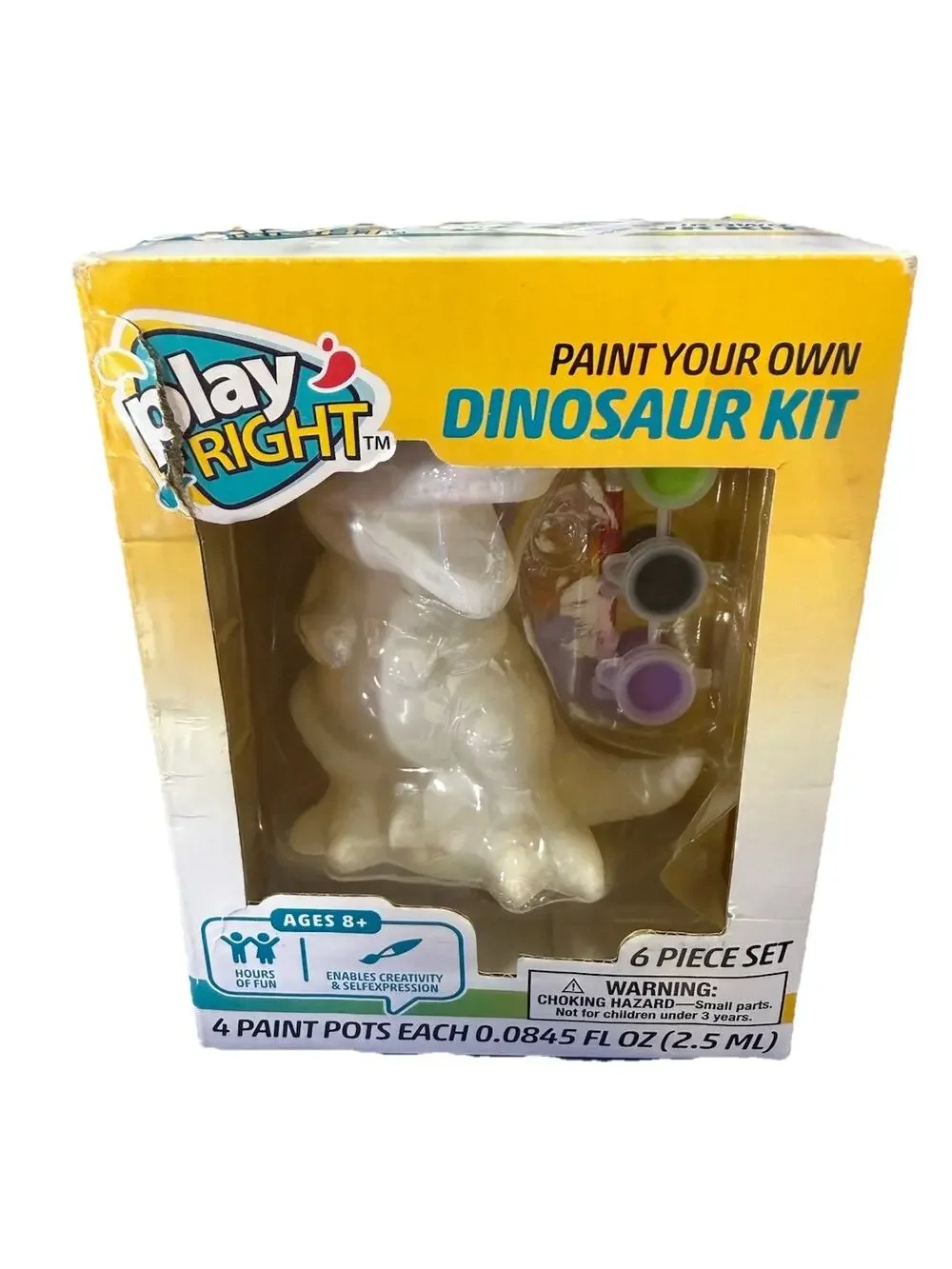 Kids Playroghtnpaint your own ceramic dinosaur 4 Colors